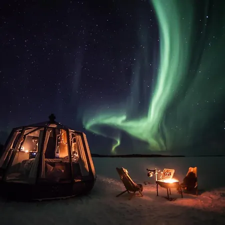 Luxury tent Arctic Experience Oulujaervi Igloos Kajaani