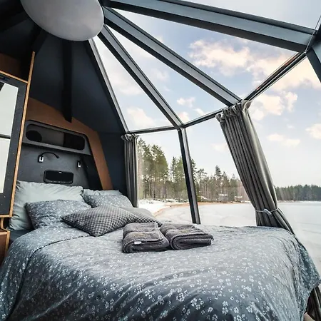 Arctic Experience Oulujaervi Igloos Lüks kamp alanı